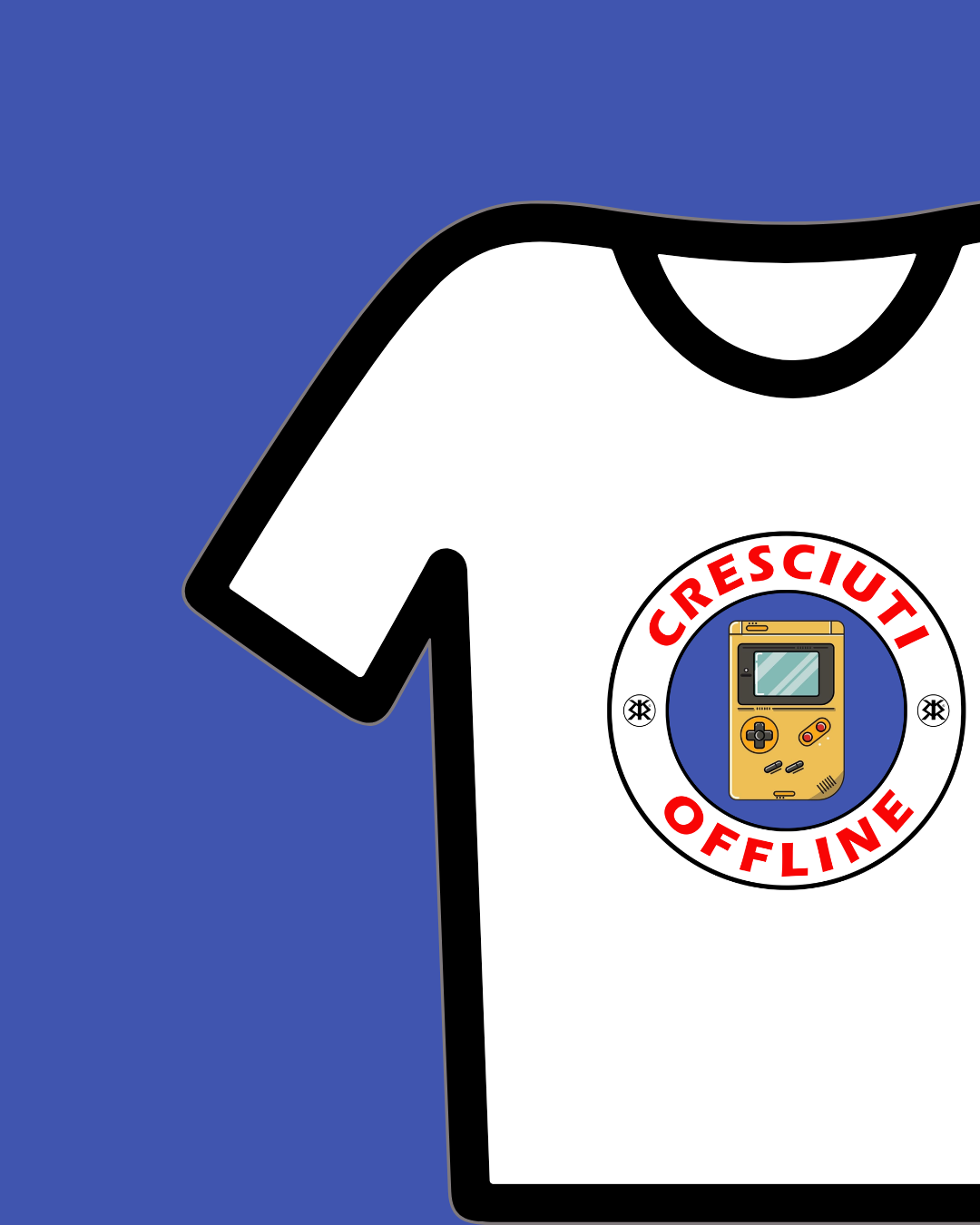 CRESCIUTI OFFLINE - T-SHIRT CRESCIUTI OFFLINE GAME BOY